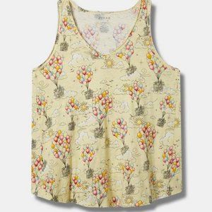 Disney Pixar "Up" Classic Fit V-Neck Raw Edge Tank